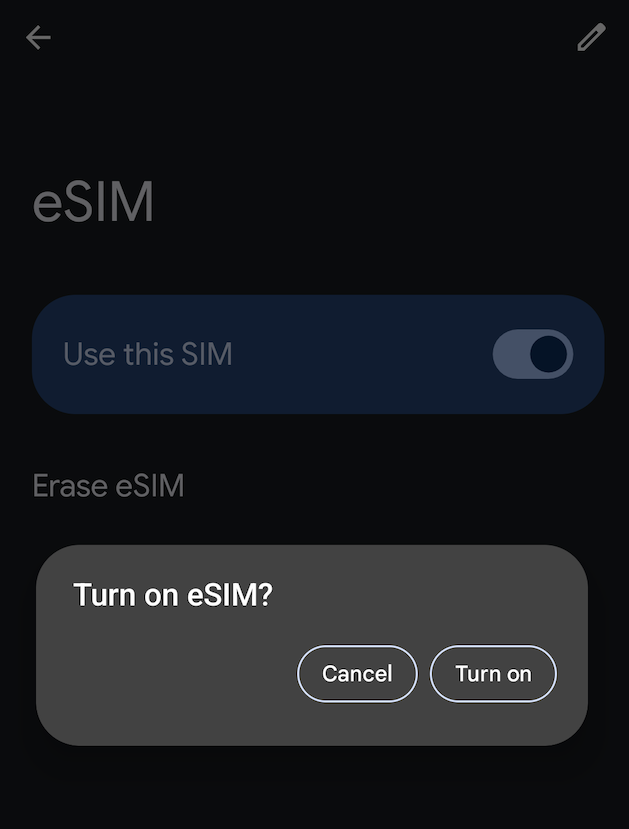 esim para android