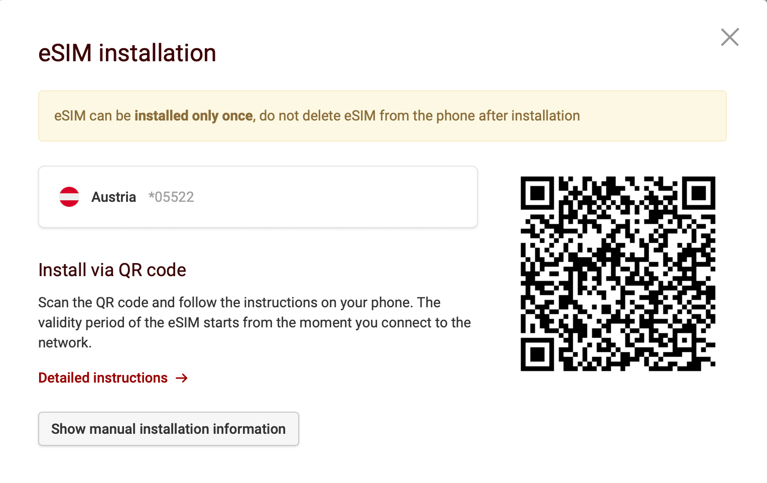 esim installation