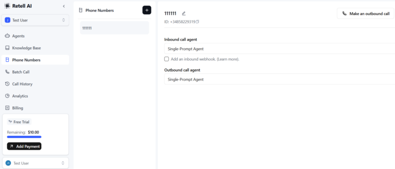 Virtual Agents Retell AI