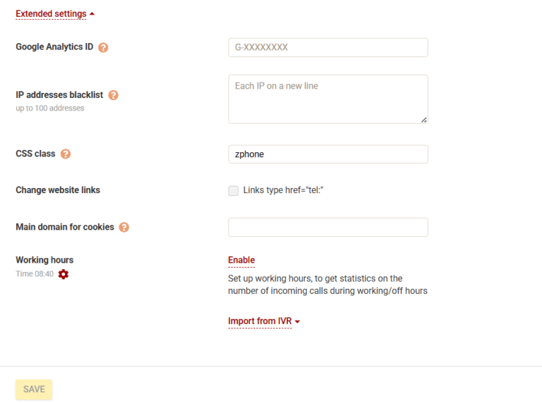 Advertising call tracking
