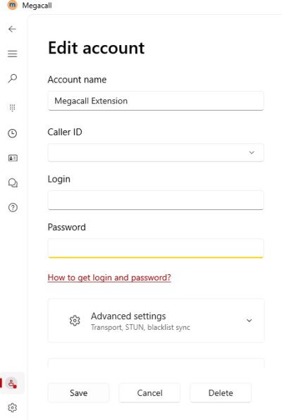 Megacall for Windows