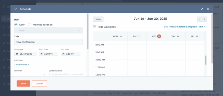 Megacall integration HubSpot