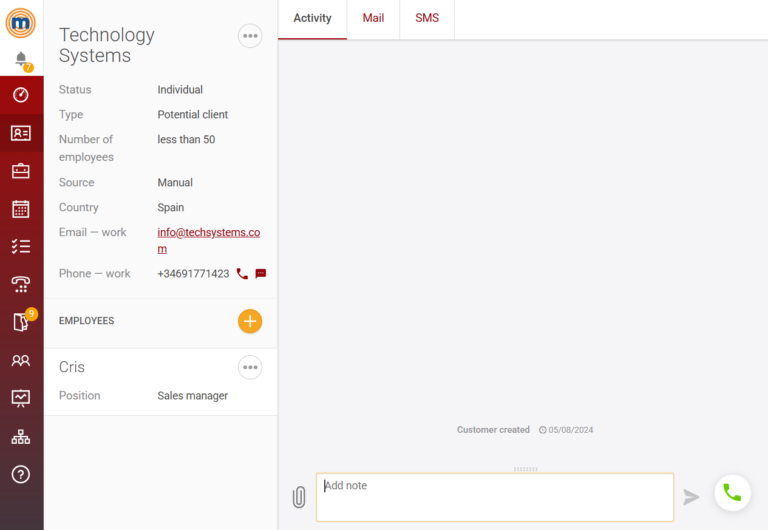 Additional settings Megacall CRM