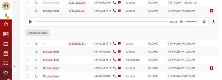 Calls Megacall CRM