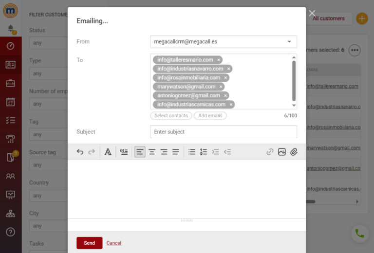 Emails campaigns