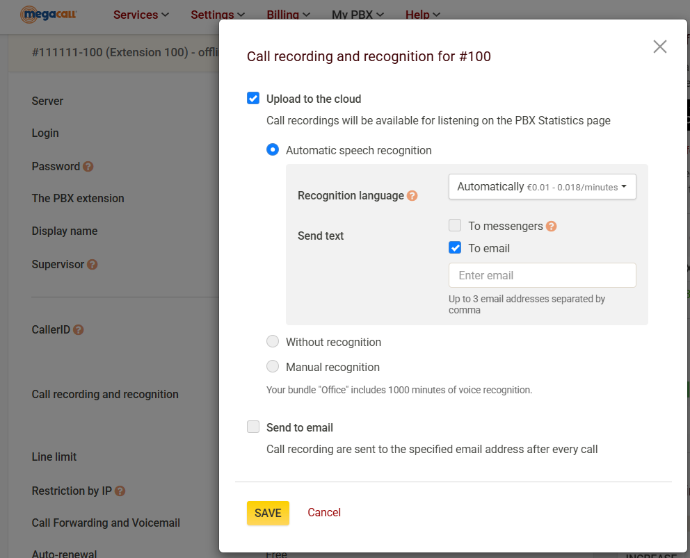 call recording