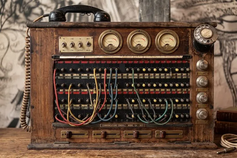 manual telephone switchboard