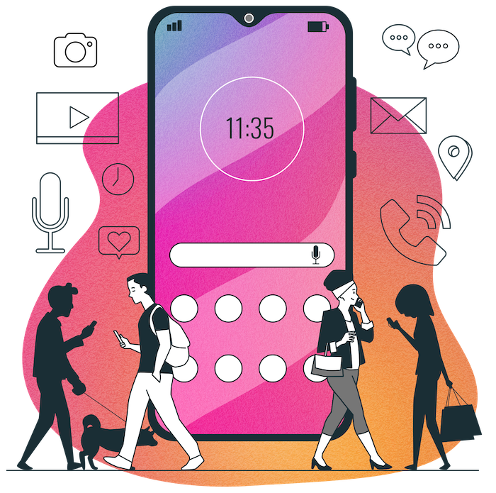 Móvil de empresa de telefonía voip